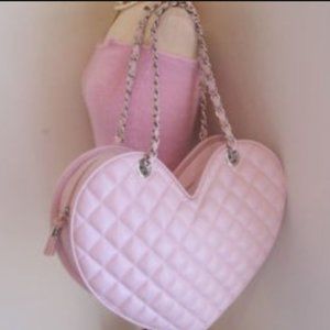 WANTED - Bebe Pink Heart Shape Bag